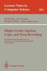 bokomslag Higher-Order Algebra, Logic, and Term Rewriting