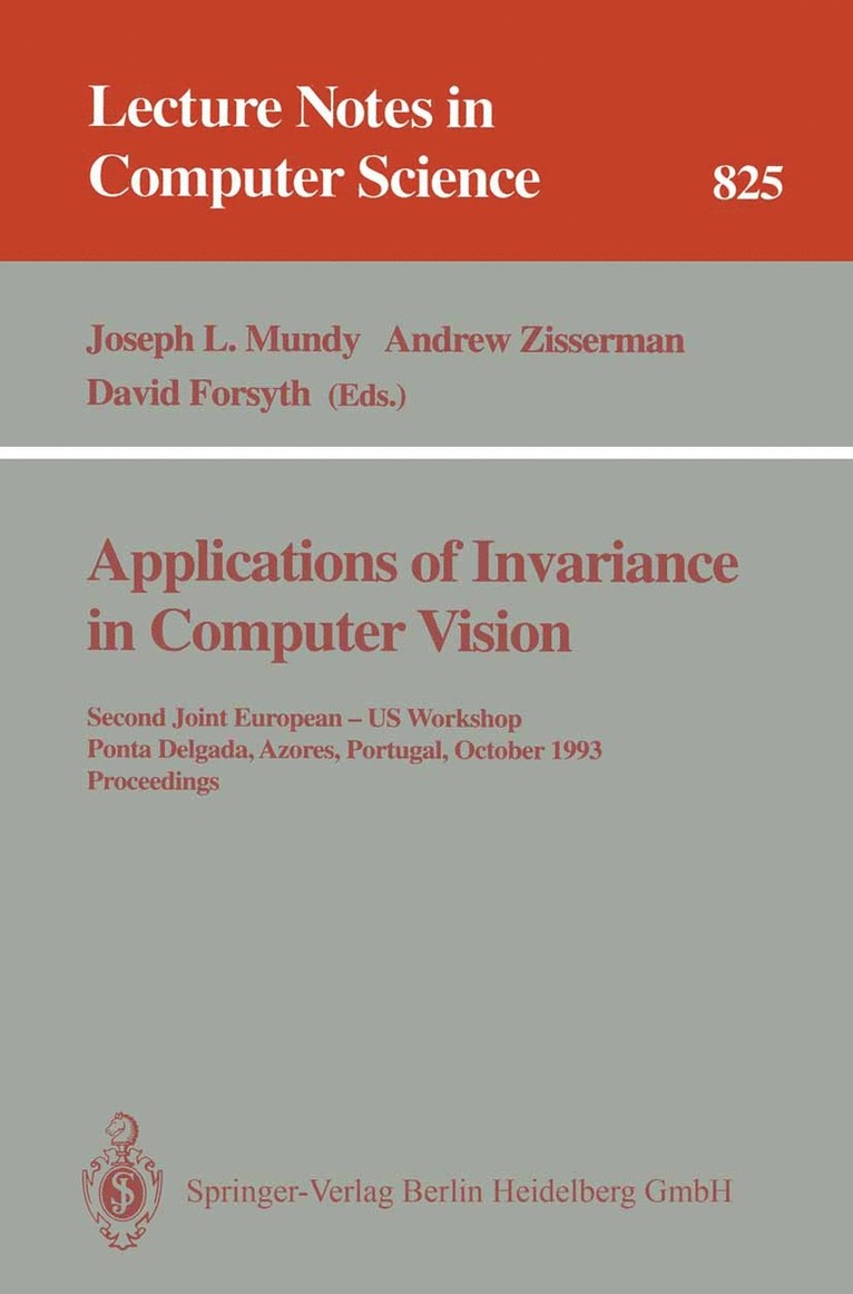 Applications of Invariance in Computer Vision 1