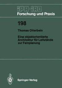 bokomslag Eine objektorientierte Architektur fr Leitstnde zur Feinplanung