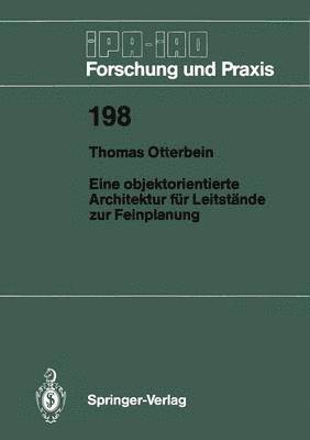 bokomslag Eine objektorientierte Architektur fr Leitstnde zur Feinplanung