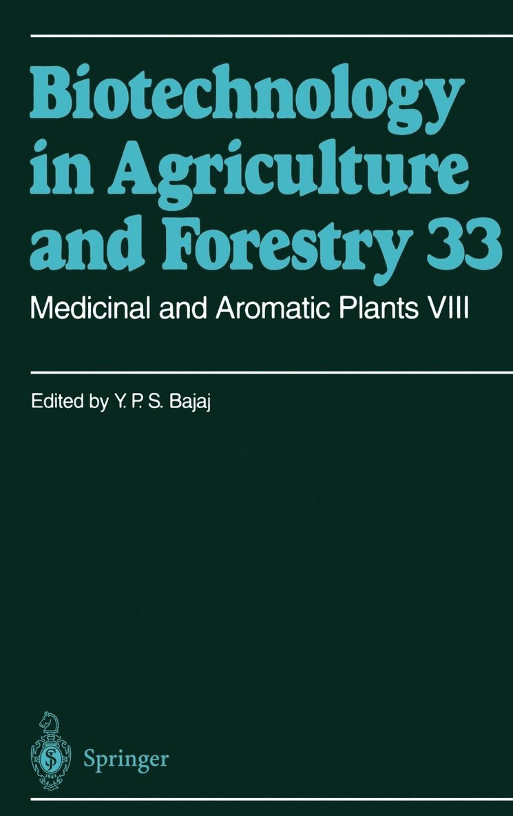 Professor Dr. Y. P. S. Bajaj, Professor Dr y. P. S. Bajaj - Medicinal and Aromatic Plants VIII, Inbunden