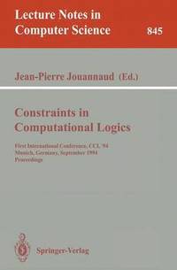 bokomslag Constraints in Computational Logics