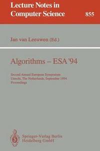 bokomslag Algorithms - ESA '94