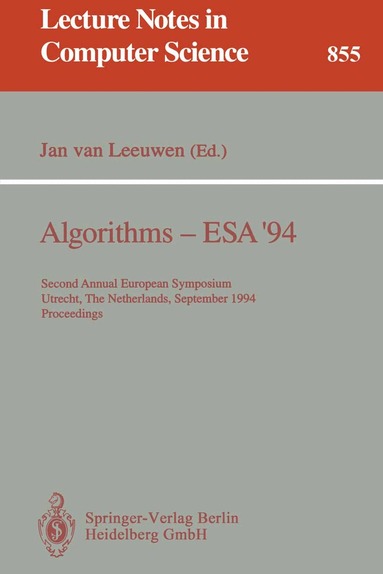 Jan van Leeuwen - Algorithms - ESA '94, Häftad
