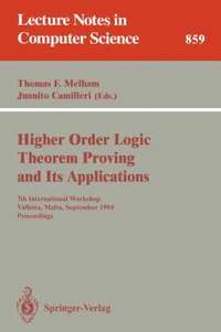 bokomslag Higher Order Logic Theorem Proving and Its Applications