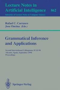 bokomslag Grammatical Inference and Applications