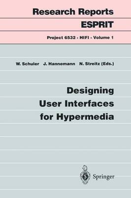 bokomslag Designing User Interfaces for Hypermedia