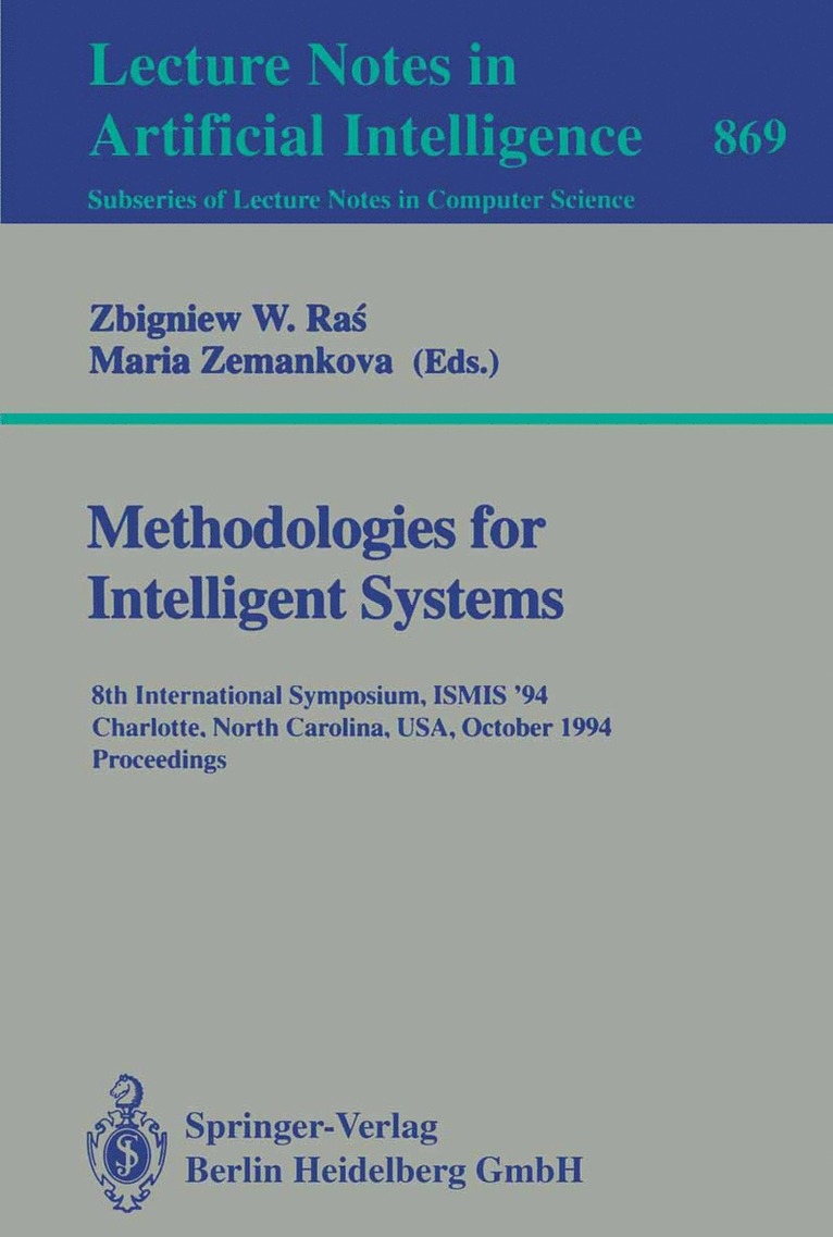 Zbigniew W. Ras, Maria Zemankova - Methodologies for Intelligent Systems, Häftad