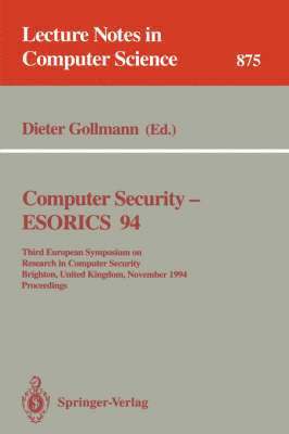 Computer Security - ESORICS 94 1