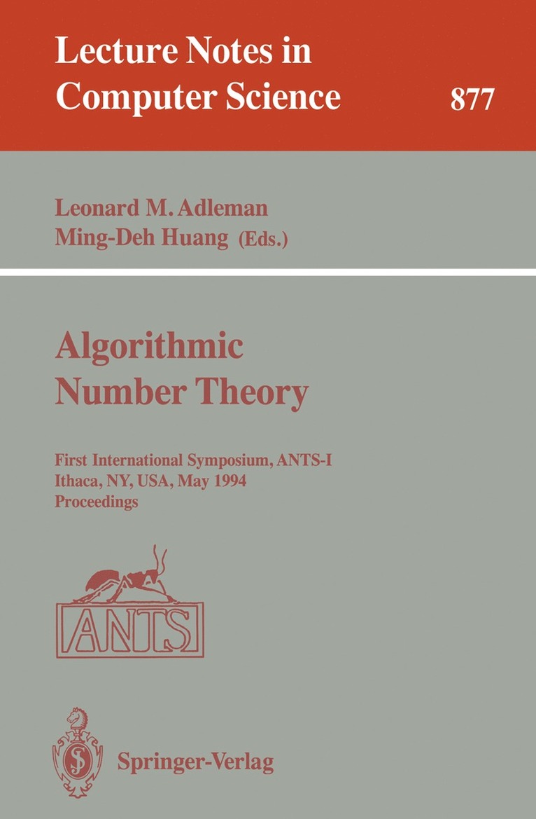 Algorithmic Number Theory 1