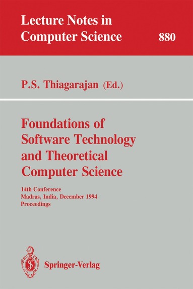 P.S. Thiagarajan - Foundations of Software Technology and Theoretical Computer Science, Häftad
