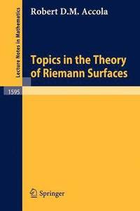 bokomslag Topics in the Theory of Riemann Surfaces