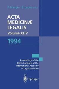 bokomslag Acta Medicinae Legalis. Volume XLIV. 1994