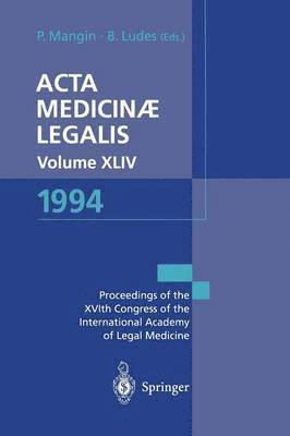 bokomslag Acta Medicin Legalis. Volume XLIV. 1994