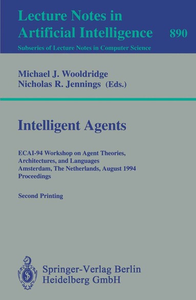 Michael J. Wooldridge, Nicholas R. Jennings - Intelligent Agents, Häftad