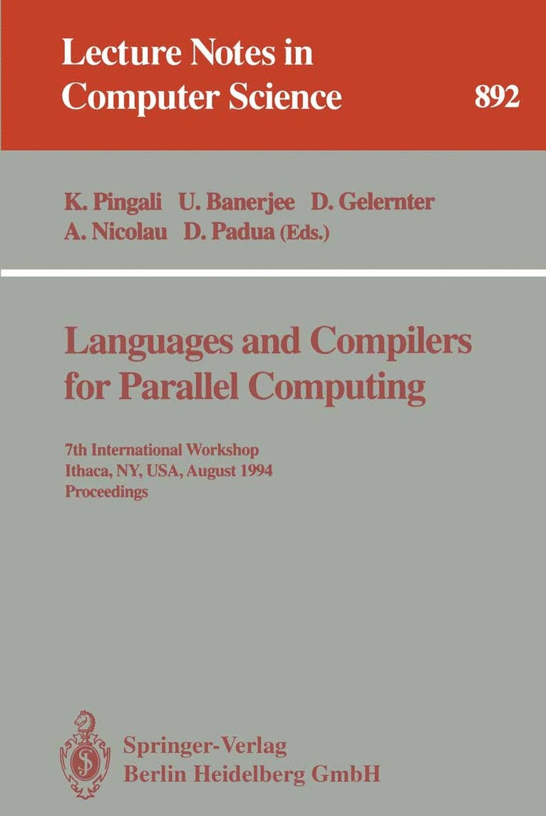 Languages and Compilers for Parallel Computing 1