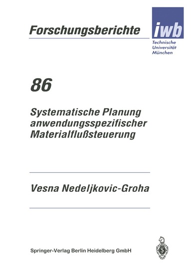bokomslag Systematische Planung anwendungsspezifischer Materialflußsteuerung