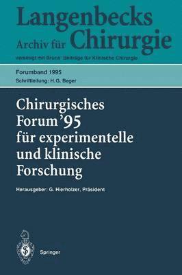 bokomslag Chirurgisches Forum 95 fr experimentelle und klinische Forschung