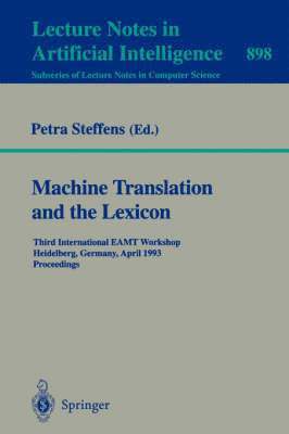 bokomslag Machine Translation and the Lexicon