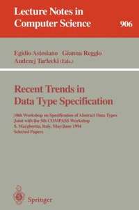 bokomslag Recent Trends in Data Type Specification