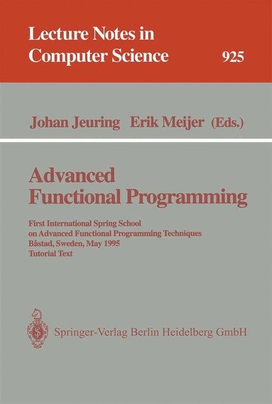 bokomslag Advanced Functional Programming