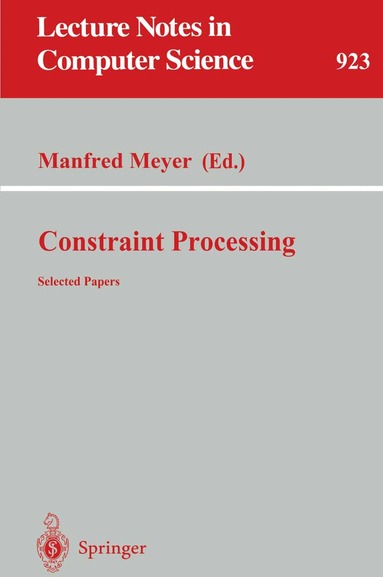 Manfred Meyer - Constraint Processing, Häftad