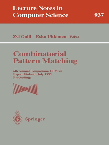 Zvi Galil, Esko Ukkonen - Combinatorial Pattern Matching, Häftad