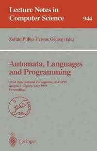 bokomslag Automata, Languages and Programming