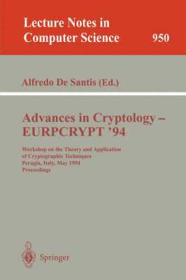 Advances in Cryptology – EUROCRYPT '94
