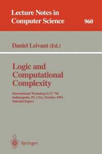 bokomslag Logic and Computational Complexity