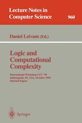 Logic and Computational Complexity 1