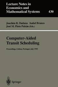 bokomslag Computer-Aided Transit Scheduling