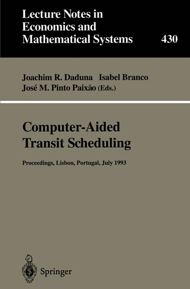 bokomslag Computer-Aided Transit Scheduling