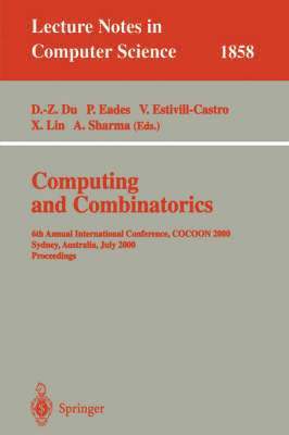 bokomslag Computing and Combinatorics