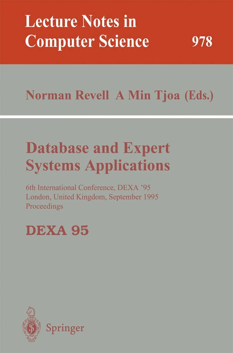 Norman Revell, A Min Tjoa, A. Min Tjoa - Database and Expert Systems Applications, Häftad