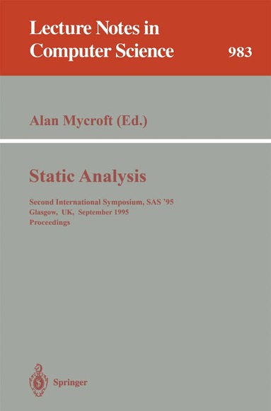 Alan Mycroft - Static Analysis, Häftad