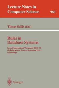 bokomslag Rules in Database Systems