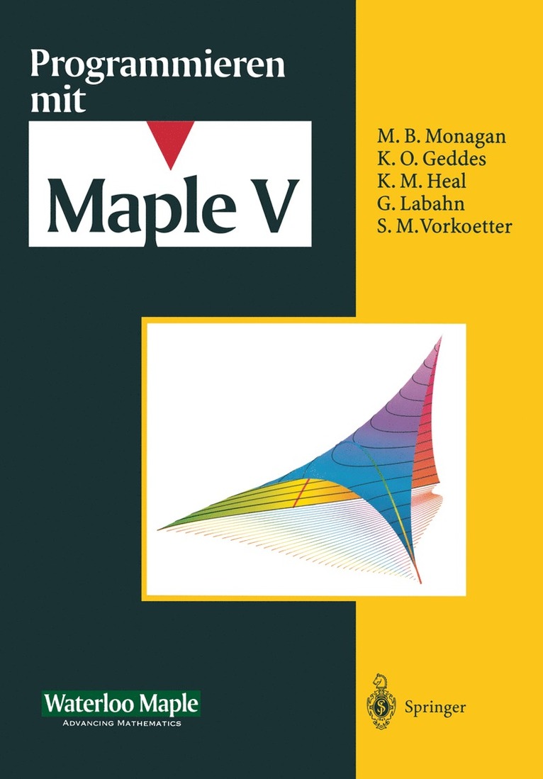 Waterloo Maple Incorporated - Programmieren mit Maple V, Häftad