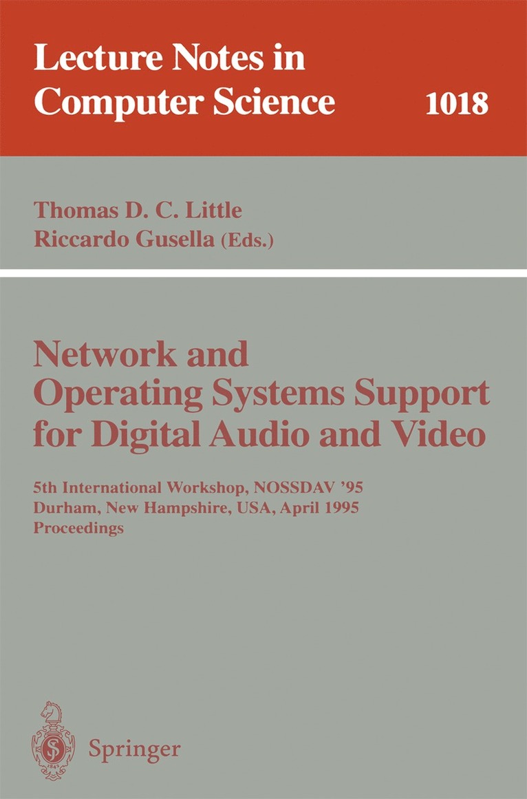 Network and Operating Systems Support for Digital Audio and Video 1