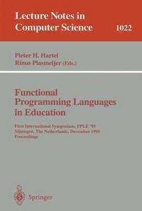 bokomslag Functional Programming Languages in Education
