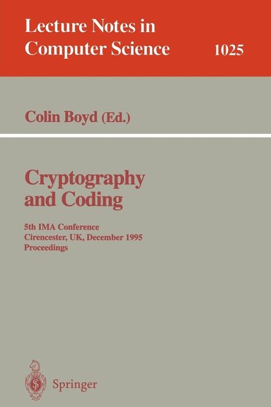 bokomslag Cryptography and Coding