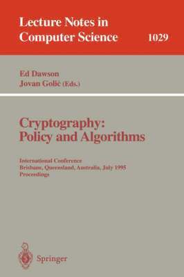 Cryptography: Policy and Algorithms 1