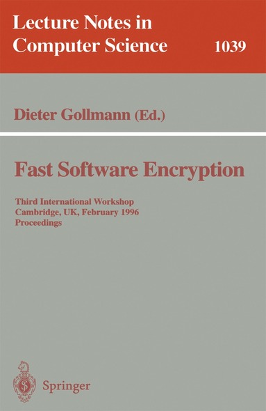 bokomslag Fast Software Encryption