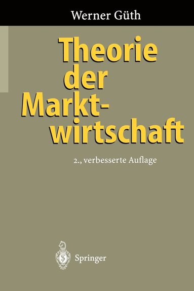 bokomslag Theorie der Marktwirtschaft