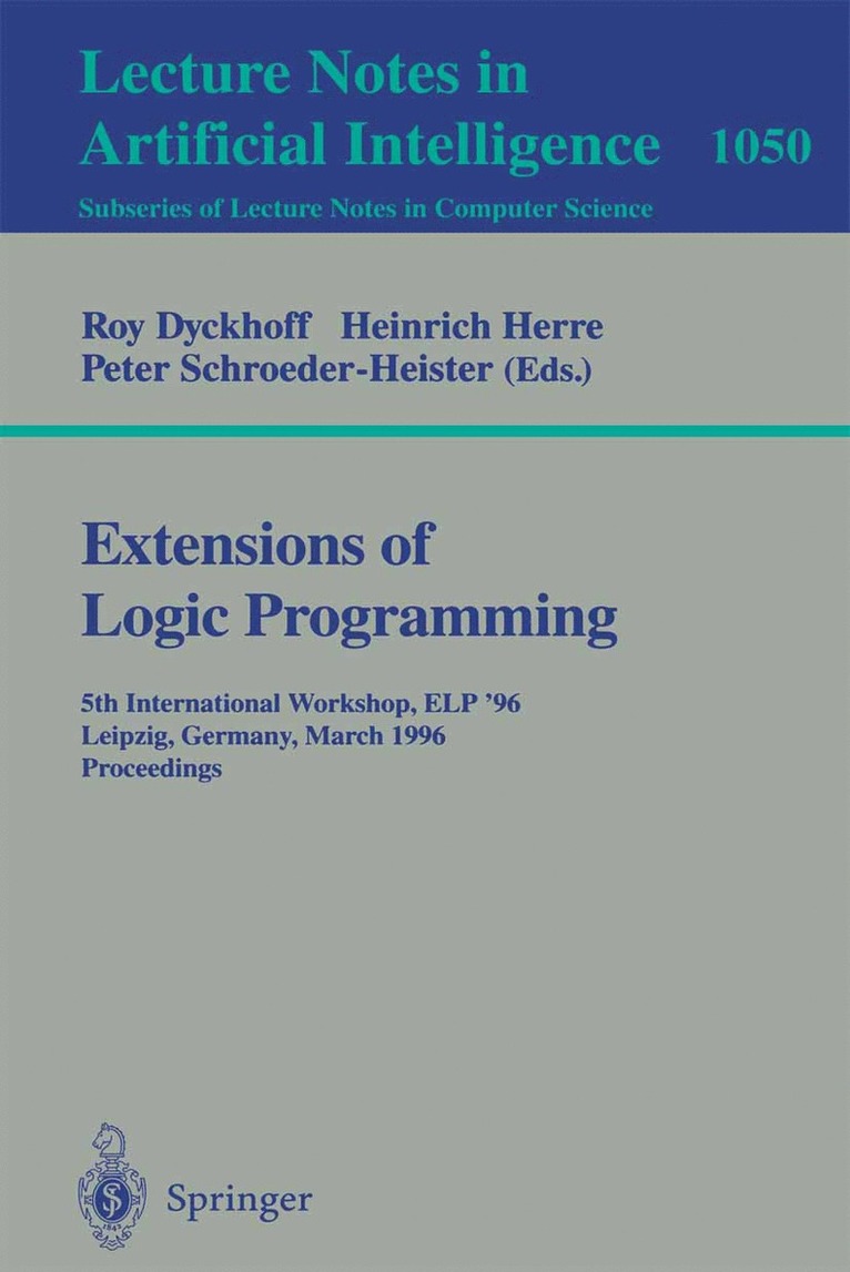 Extensions of Logic Programming 1