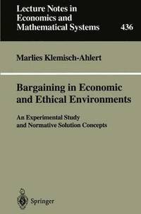 bokomslag Bargaining in Economic and Ethical Environments