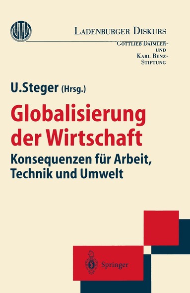 Ulrich Steger, Ulrich Steger - Globalisierung der Wirtschaft, Häftad