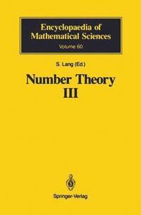 bokomslag Number Theory III
