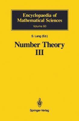Number Theory III 1