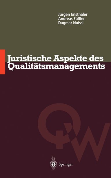 bokomslag Juristische Aspekte des Qualittsmanagements